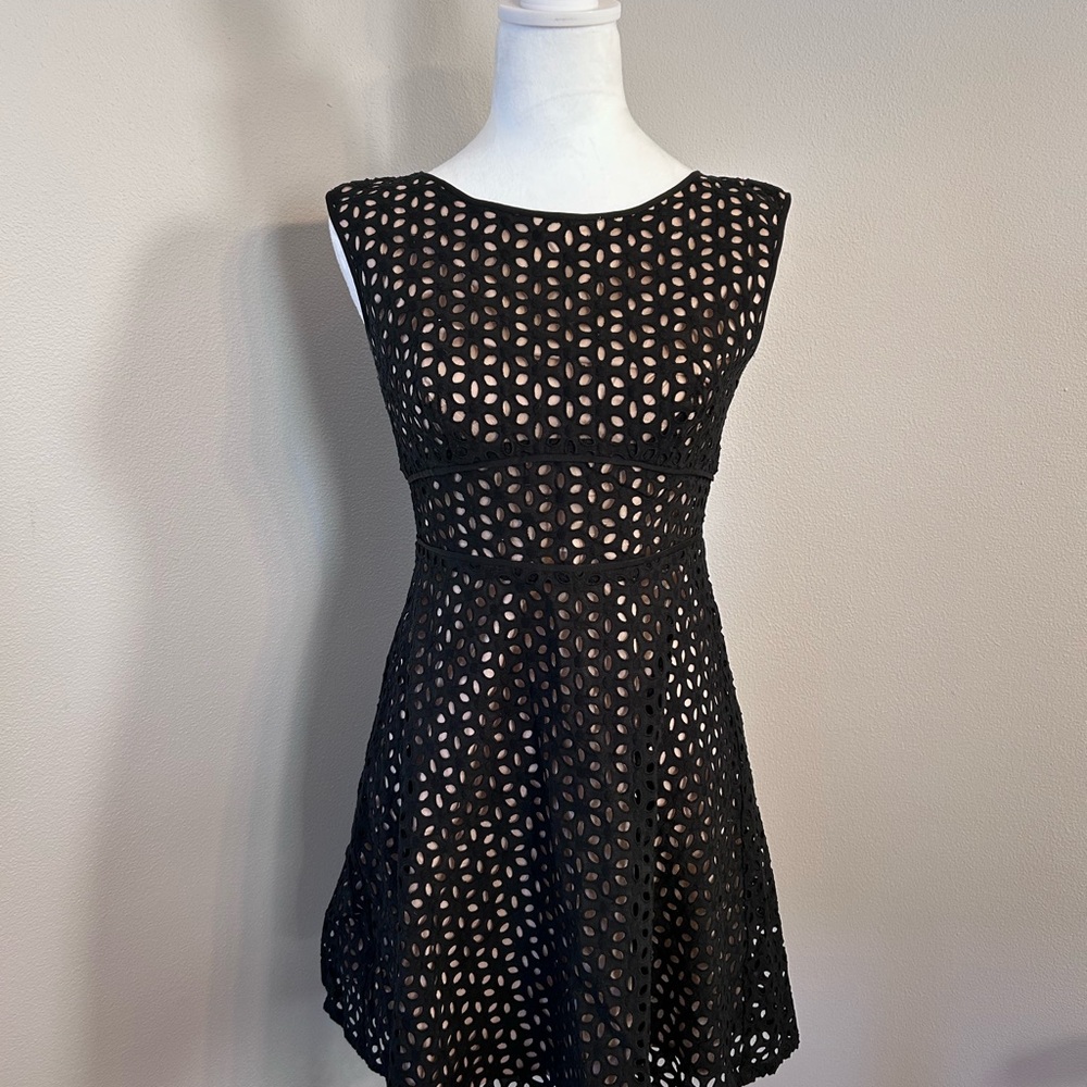 Black Eyelet Dress